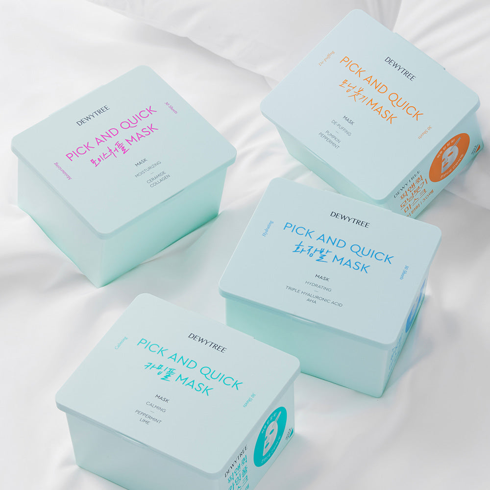 DEWYTREE Pick & Quick Pull-Out Mask 30 sheets disponible sur Ma petite Coree, ton Eshop 100% K-beauty en direct de Seoul