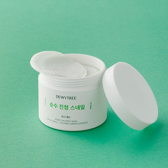DEWYTREE Pure Calming Snail Apple Snail Toner Pads 70p 190ml disponible sur Ma petite Coree, ton Eshop 100% K-beauty en direct de Seoul
