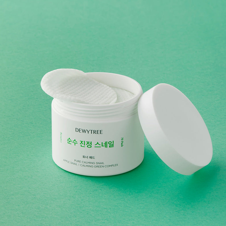 DEWYTREE Pure Calming Snail Apple Snail Toner Pads 70p 190ml disponible sur Ma petite Coree, ton Eshop 100% K-beauty en direct de Seoul
