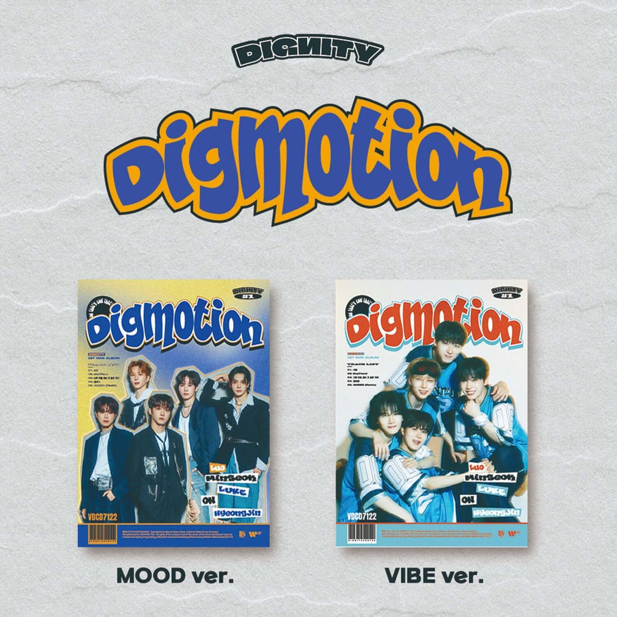 DIGNITY - 1st Album [DIGMOTION] (MOOD Ver., VIBE Ver.) (Set of 2) - Album Kpop