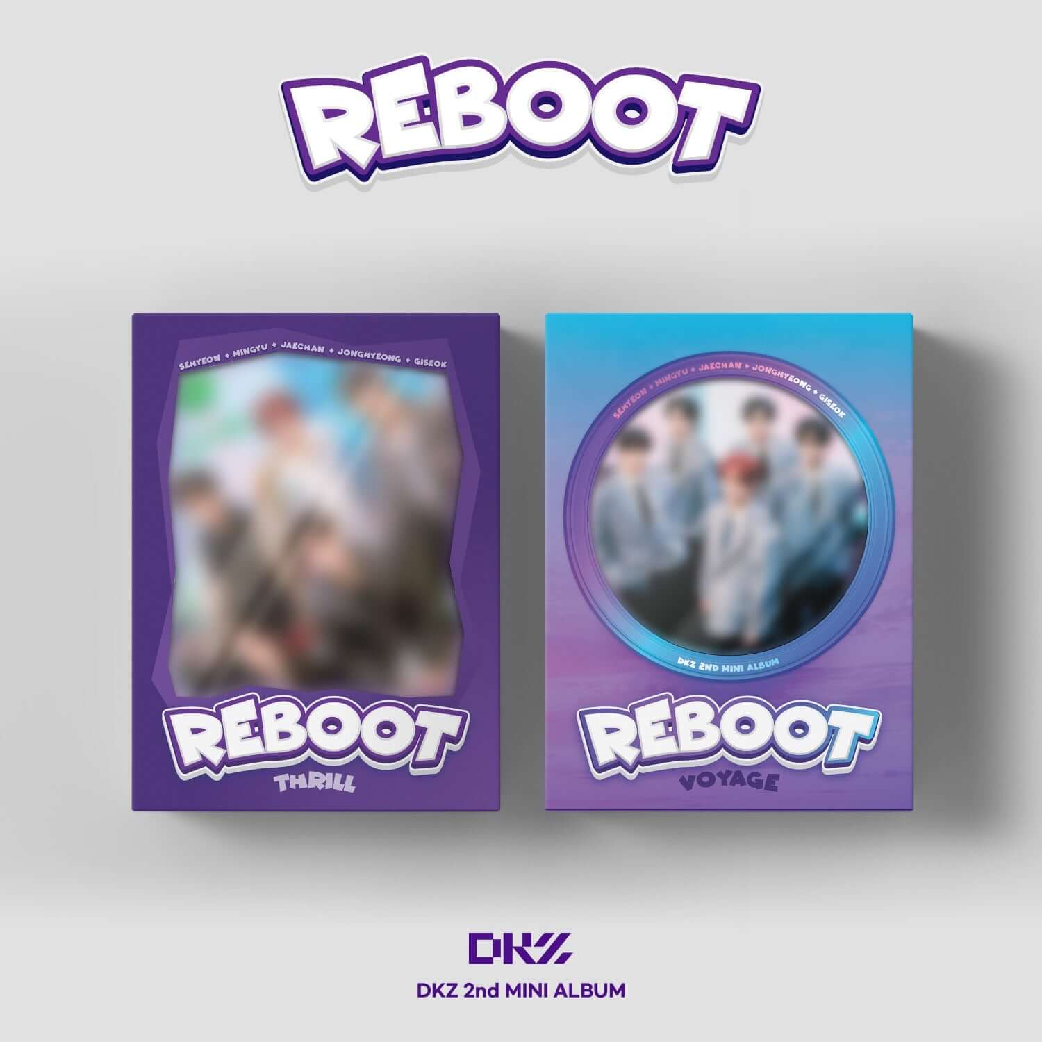 DK - 2nd Mini Album [REBOOT] (Set of 2) - Album Kpop : coffret DK avec jaquettes Reboot violet et bleu
