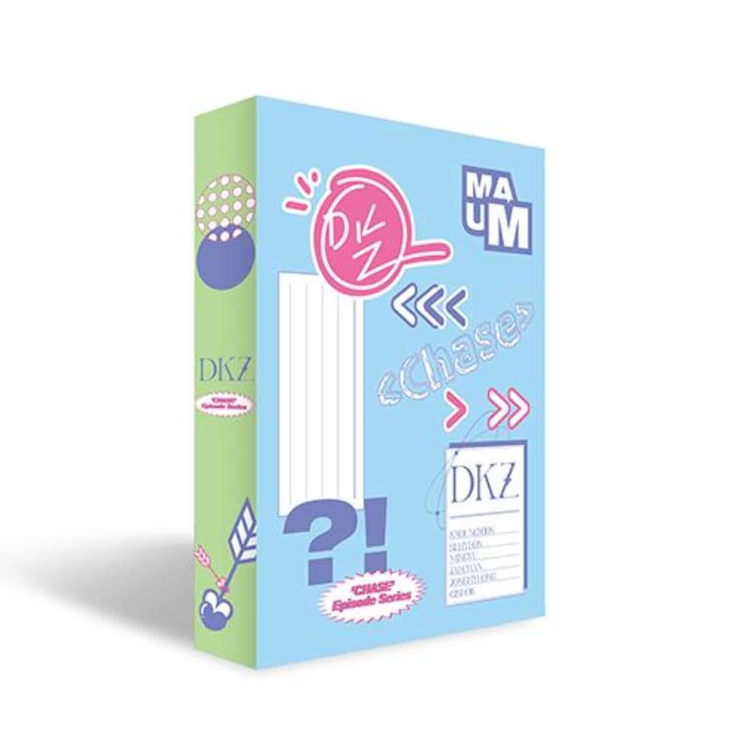 DK - 7th [CHASE EPISODE 3. BEUM] CHASE SERIES PACKAGE EDITION (2 Random 1) - Album Kpop, coffret DK sur fond blanc.