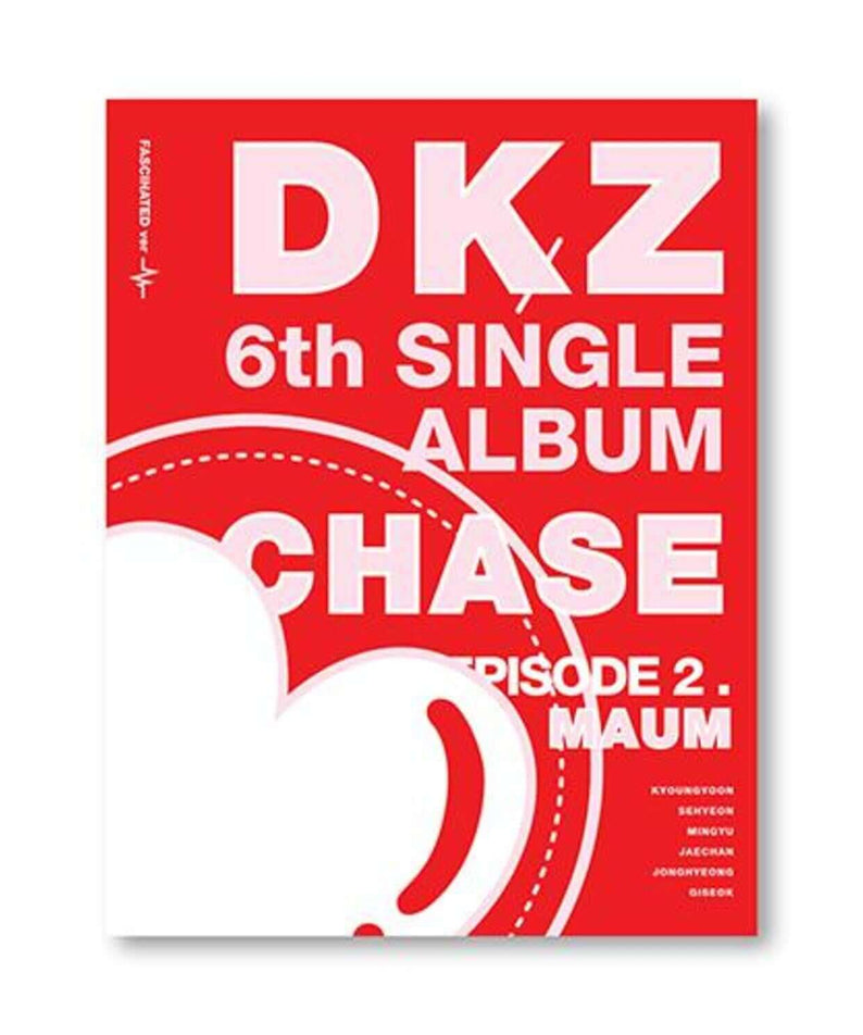 DK - [DKZ 6th Single CHASE EPISODE 2. MAUM] (FASCINATED ver. ) - Album Kpop, jaquette rouge DKZ 6th Single Album Chase