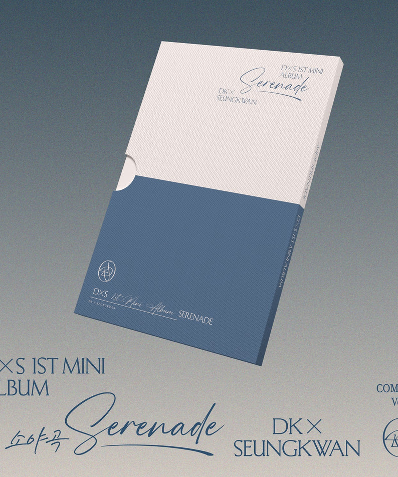 DK & SEUNGKWAN (SEVENTEEN) - 1st Mini Album (COMPACT Ver.) - Album Kpop : pochette “Serenade” sur fond bleu, DKxSEUNGKWAN