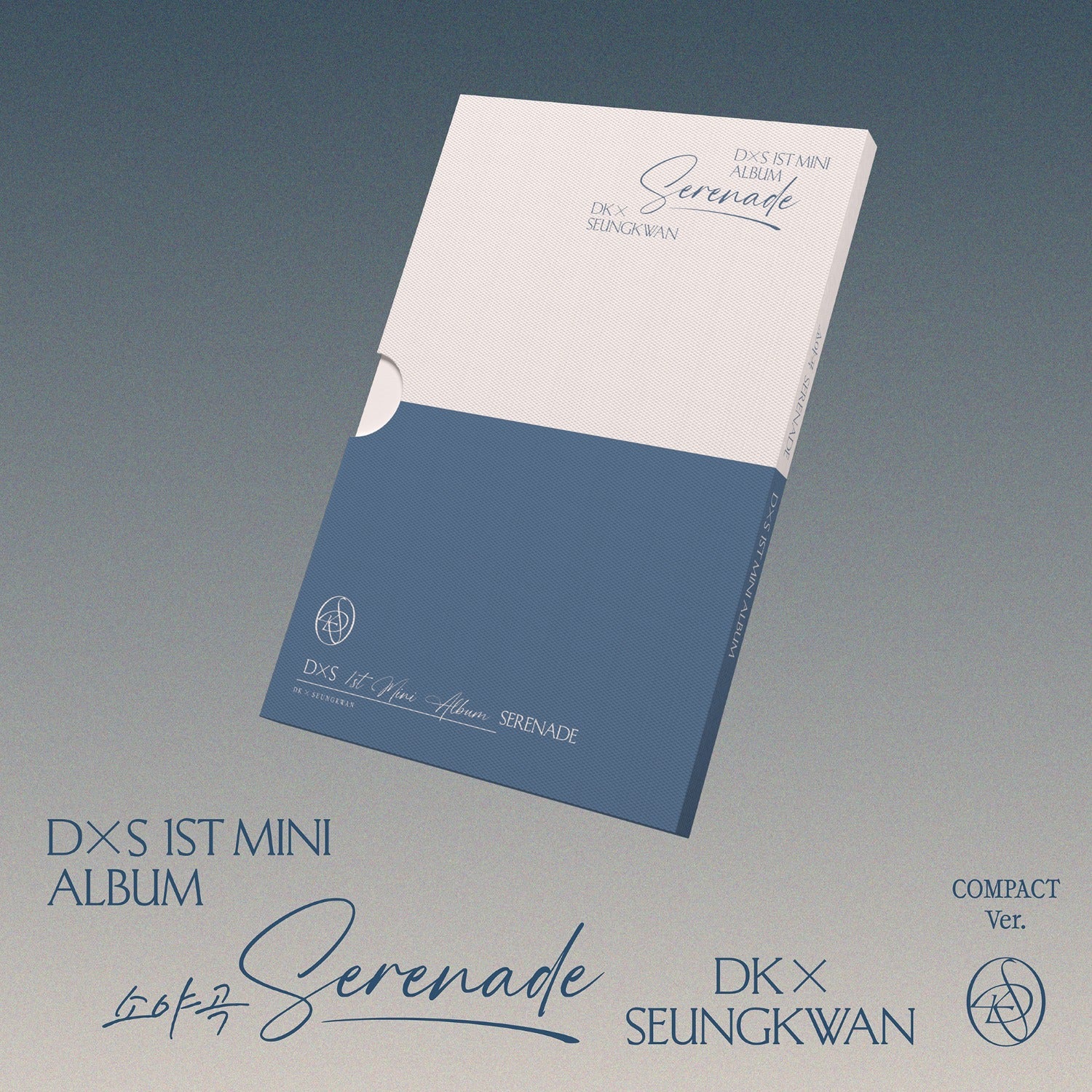 DK & SEUNGKWAN (SEVENTEEN) - 1st Mini Album (COMPACT Ver.) - Album Kpop : pochette “Serenade” sur fond bleu, DKxSEUNGKWAN