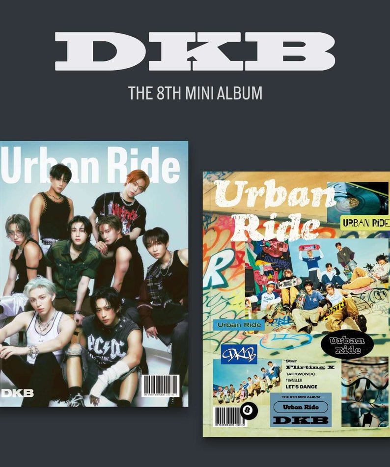 DKB - 8th Mini Album [Urban Ride] (Urban ver. / Ride ver.) (Set) - Album Kpop, visuels Urban Ride sur pochettes des versions