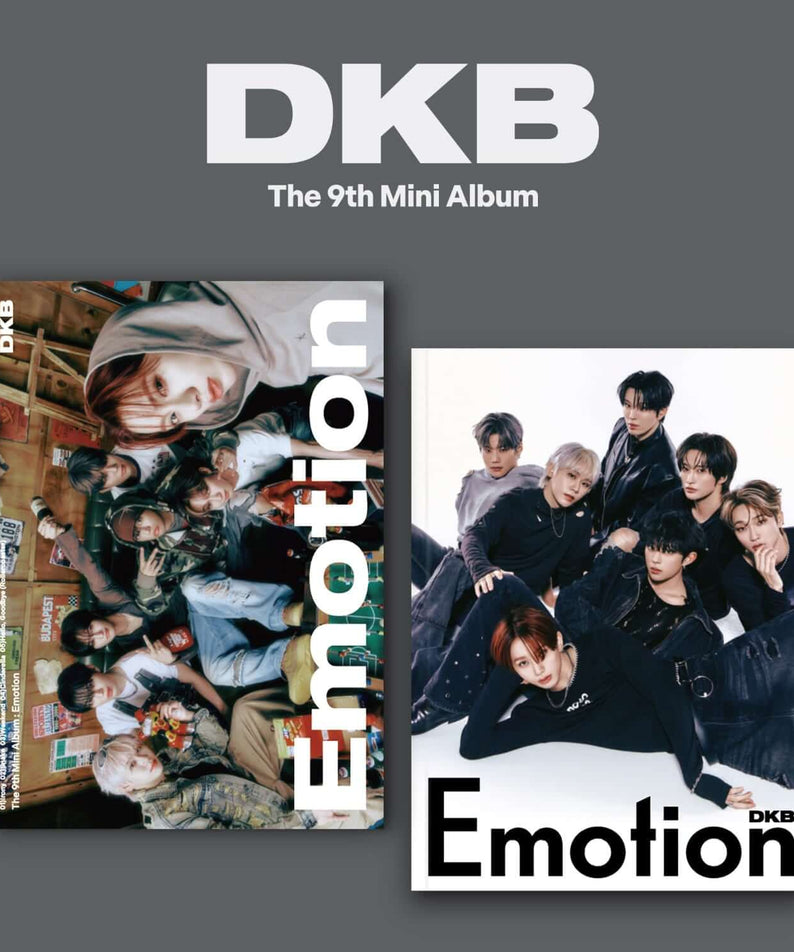 DKB - the 9th Mini Album [Emotion] (Doubt ver. / Mischief ver.) (Random 1 of 2) - album Kpop avec couvertures visuelles Emotion
