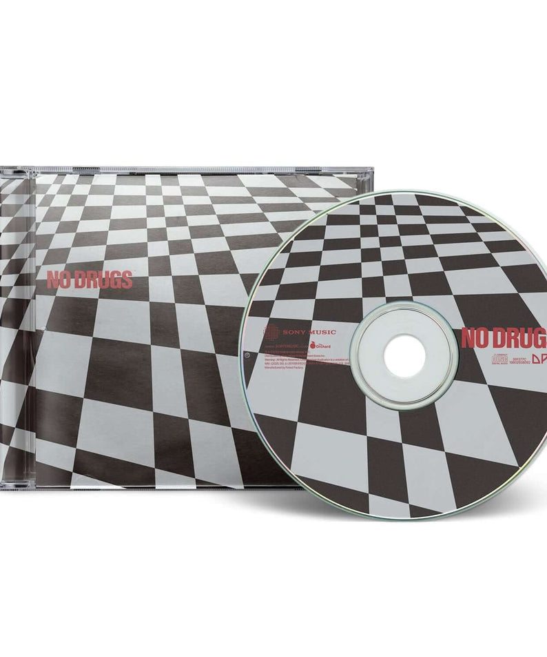 DPR CREAM & DPR ARTIC - [NO DRUGS] - Album Kpop : pochette et CD à damier, visuel noir et blanc de DPR.