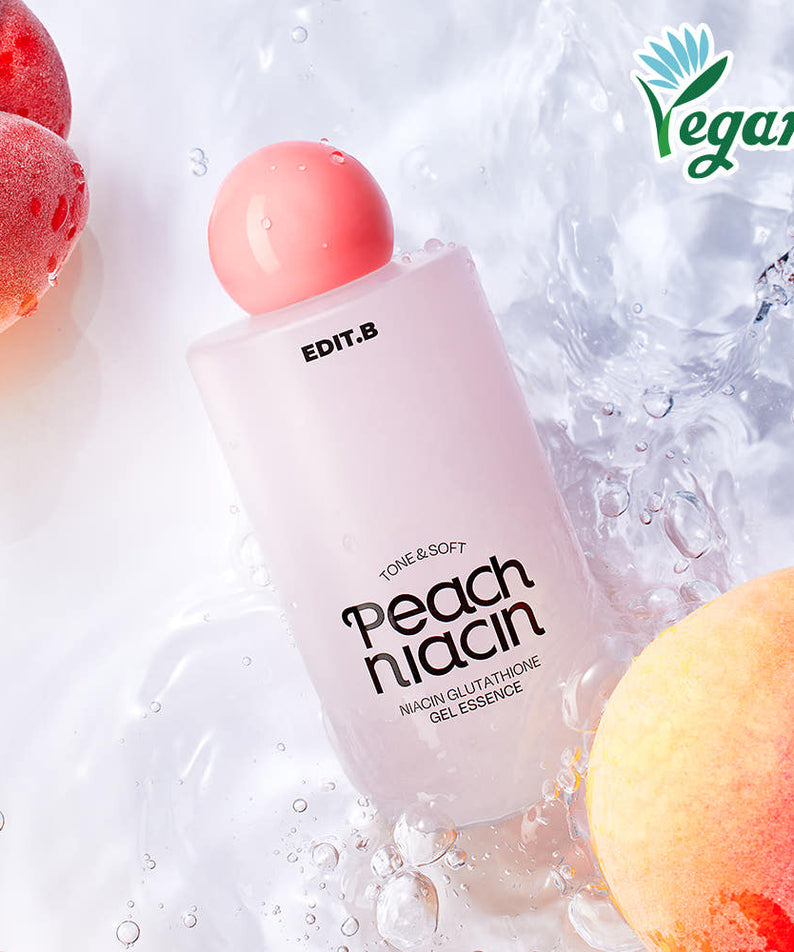 EDIT.B Tone & Soft Peach Niacin Glutathione Gel Essence 200ml