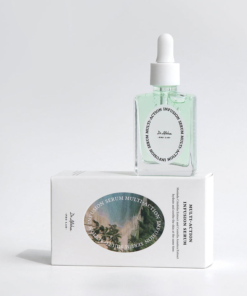 Flacon de DR.ALTHEA Multi-action Infusion Serum 30ml sur une boîte blanche