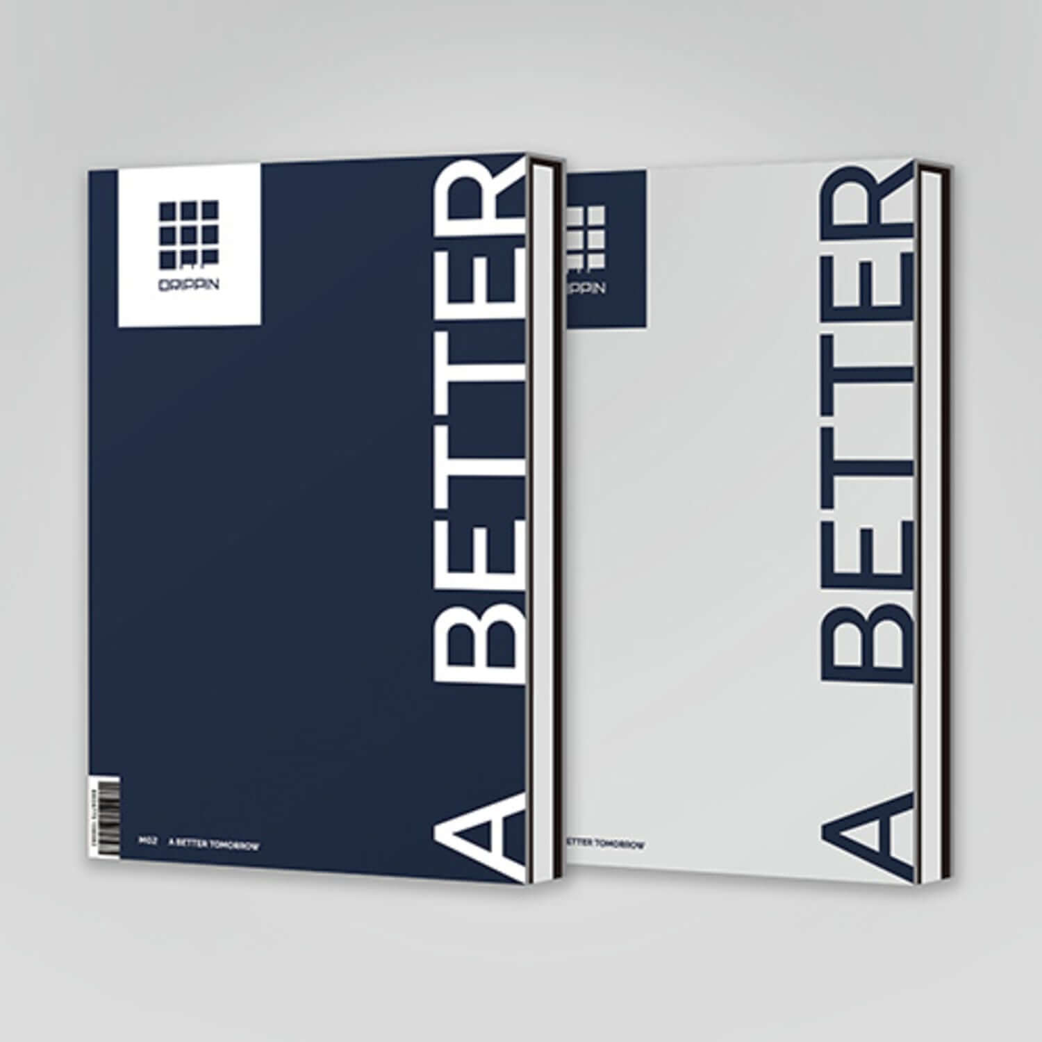 DRIPPIN - 2nd Mini Album [A Better Tomorrow] - Album Kpop, cover double avec design bleu et blanc, photo produit