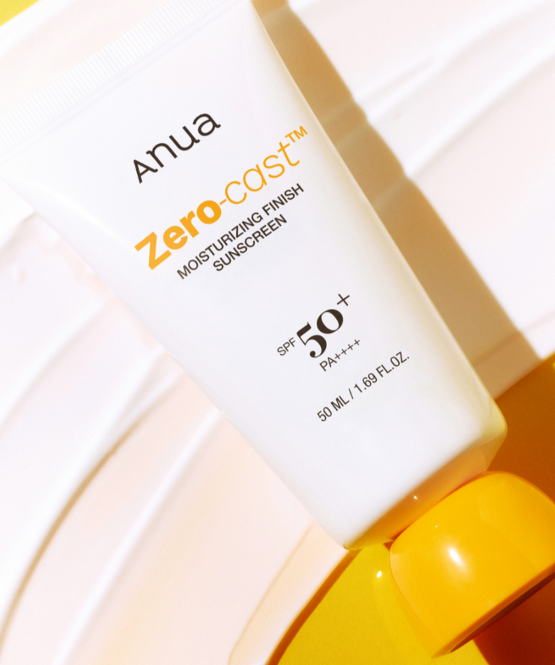 ANUA Daily Transparent Moisture Sunscreen 50ml, crème solaire hydratante, protection SPF 50+ pour une peau éclatante, sans traces.