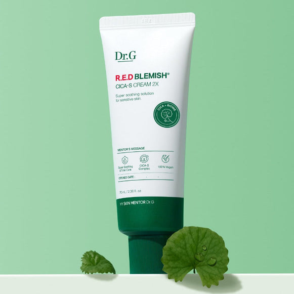 Dr.G Red Blemish Cica S Cream 2X 70ml disponible sur Ma petite Coree, ton Eshop 100% K-beauty en direct de Seoul