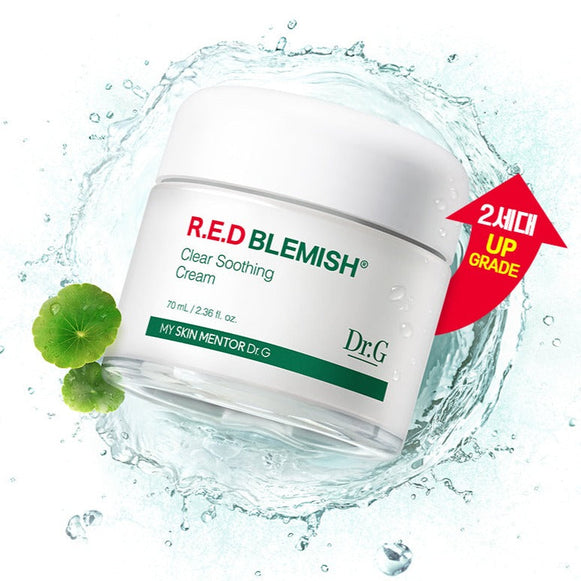 Dr.G Red Blemish Clear Soothing Cream 70ml disponible sur Ma petite Coree, ton Eshop 100% K-beauty en direct de Seoul