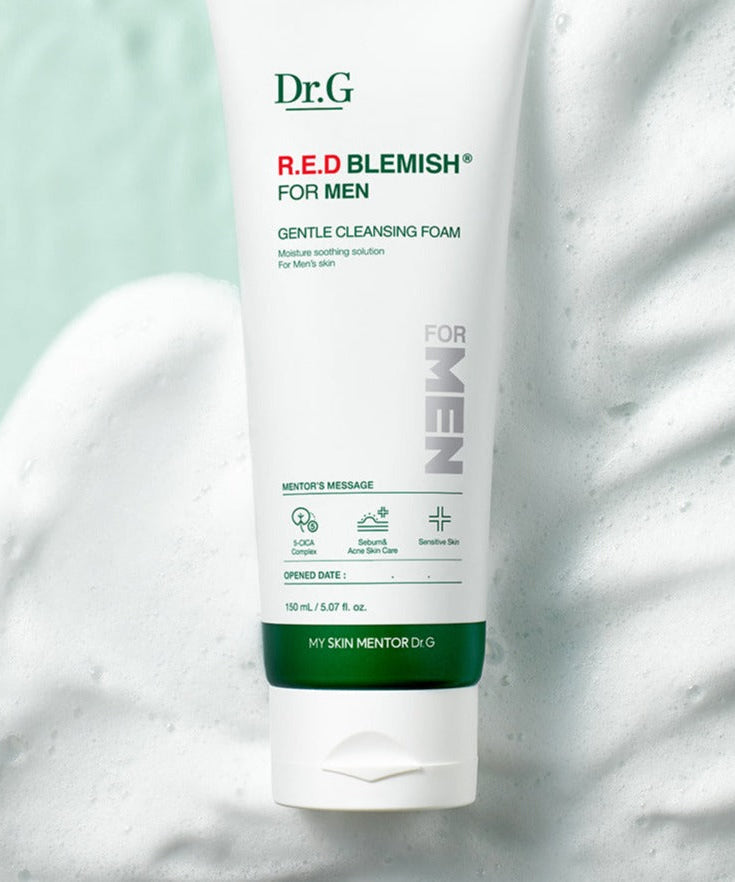 Dr.G Red Blemish For Men Gentle Cleansing Foam 150ml disponible sur Ma petite Coree, ton Eshop 100% K-beauty en direct de Seoul