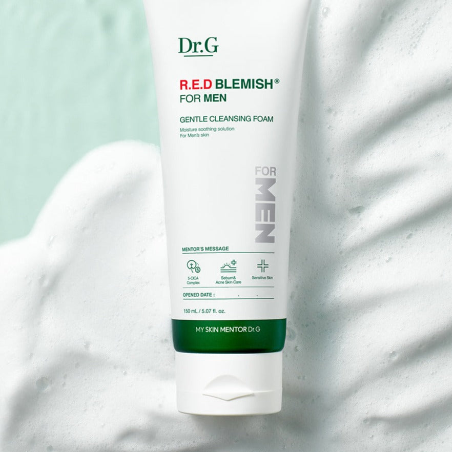 Dr.G Red Blemish For Men Gentle Cleansing Foam 150ml disponible sur Ma petite Coree, ton Eshop 100% K-beauty en direct de Seoul