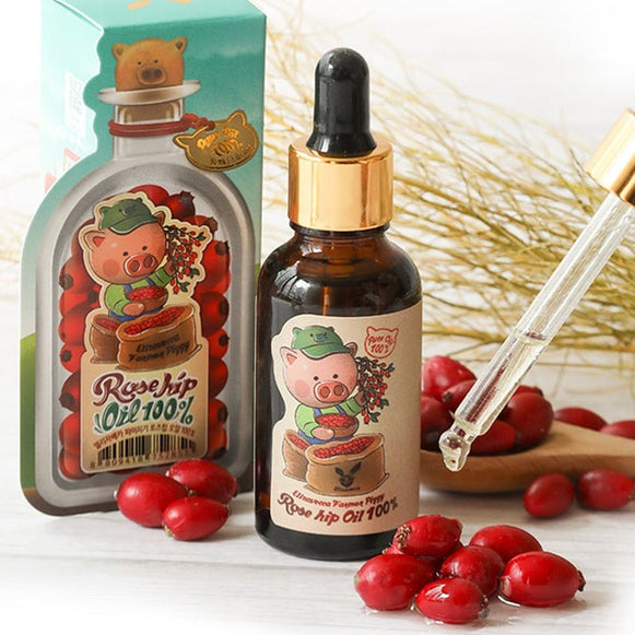 ELIZAVECCA Farmer Piggy Rose Hip Oil 100% 30ml en stock sur Ma Petite Corée