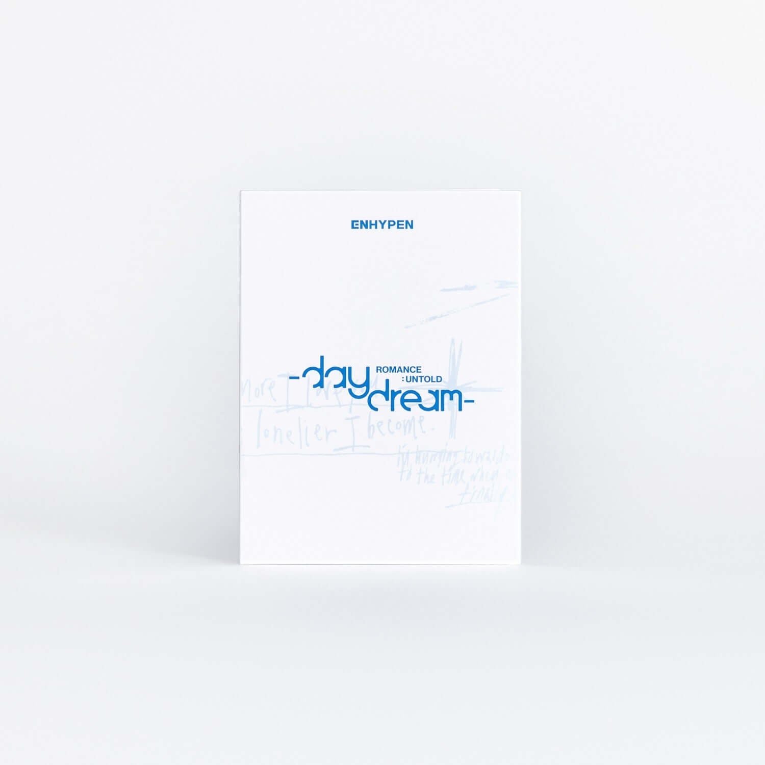ENHYPEN - 2nd Album [ROMANCE : UNTOLD -daydream-] (Weverse Albums ver.) - Album Kpop, pochette blanche sur fond clair