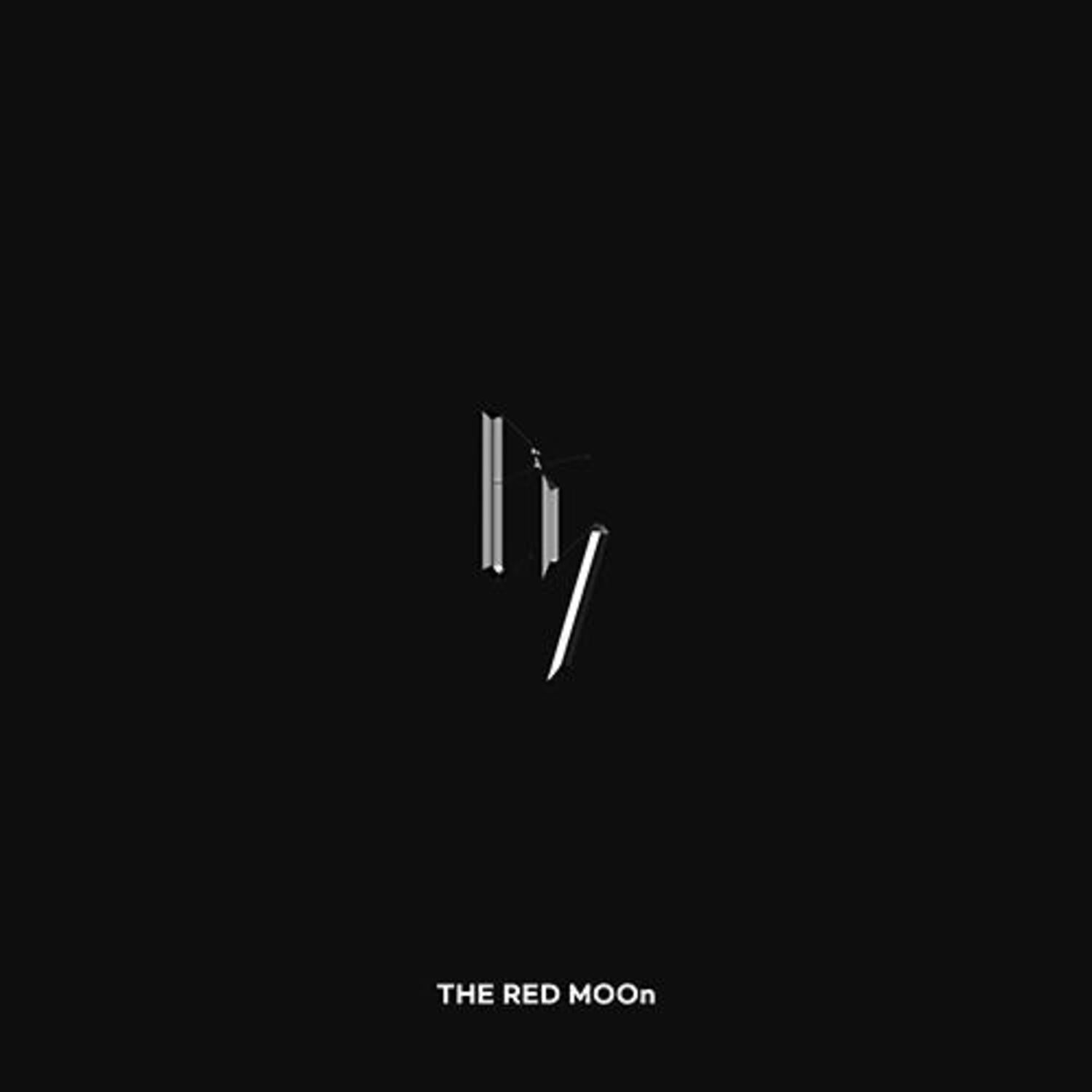 ERUHWA - [THE RED MOOn] - Album Kpop : pochette noire, logo et titre THE RED MOOn, visuel minimaliste