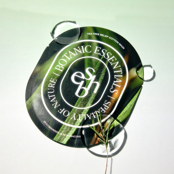 ESSENHERB  Tea Tree Relief Cotton Mask 5EA