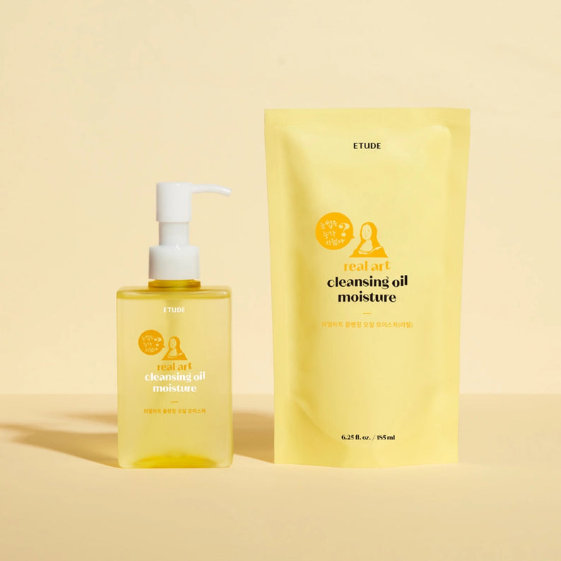 ETUDE  Real Art Cleansing Oil Moisture 2-piece set (185ml+185ml)