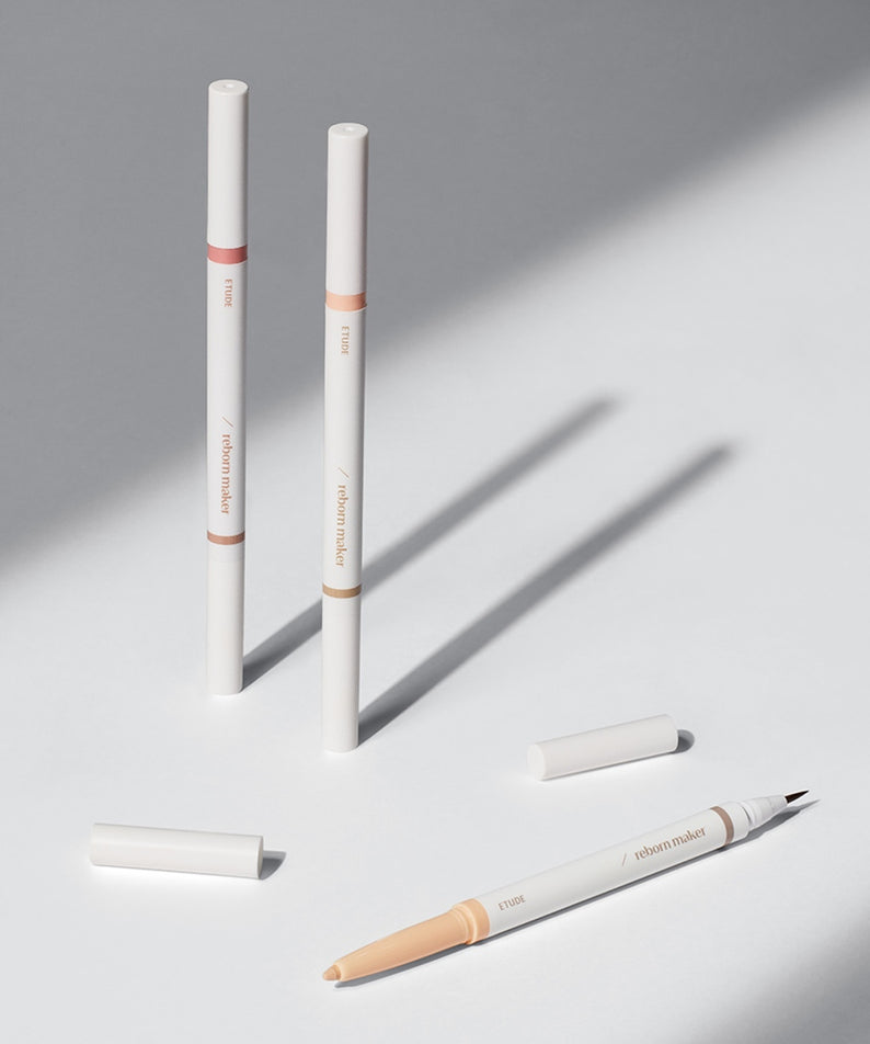 ETUDE Re-creation Maker Aegyo-sal Liner, élégant crayon double pour un regard lumineux et jeune, parfait pour le maquillage quotidien.
