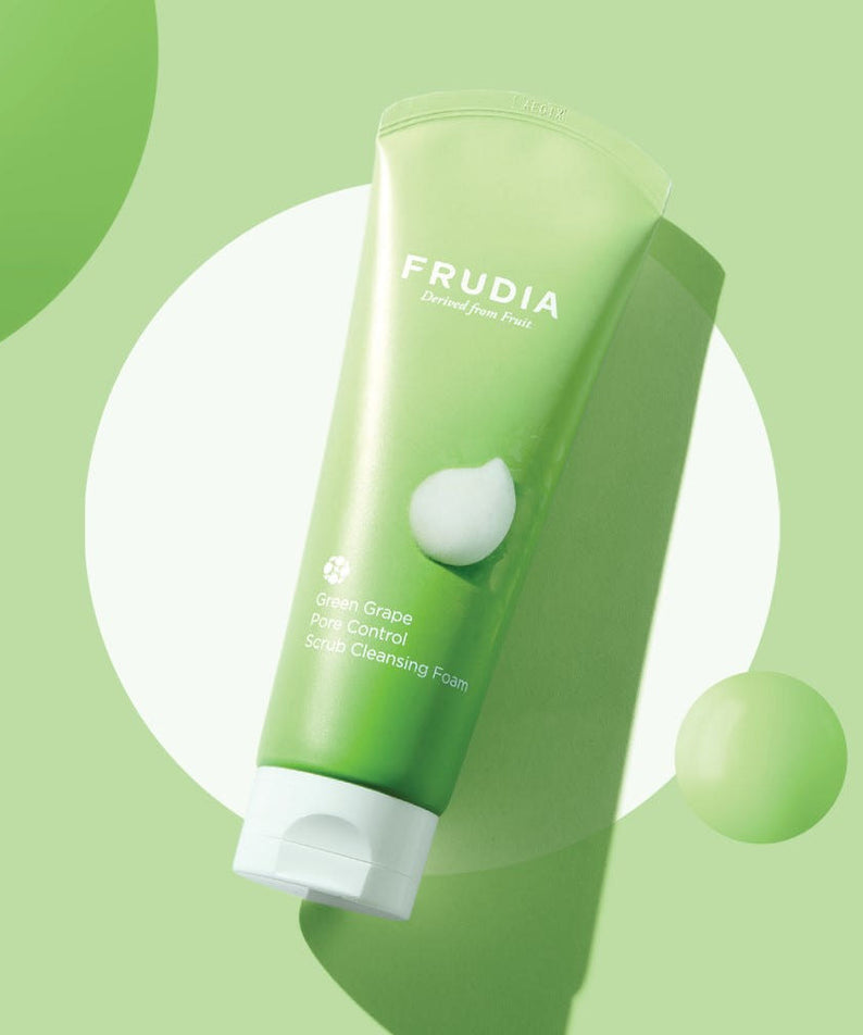 FRUDIA Green Grape Pore Control Scrub Cleansing Foam 145g