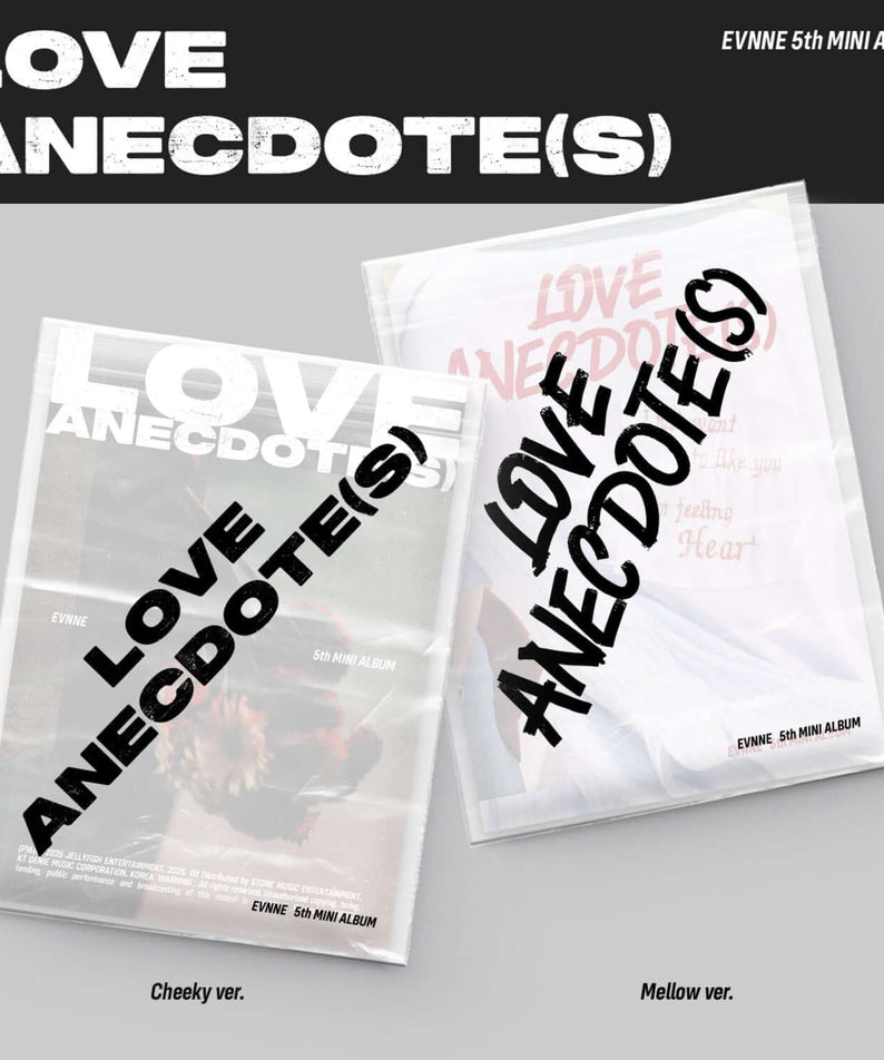 EVNNE - [LOVE ANECDOTE(S)] (Set of 2) - Album Kpop : pochettes Love Anecdote(s) Cheeky et Mellow, coffret collectionneur.