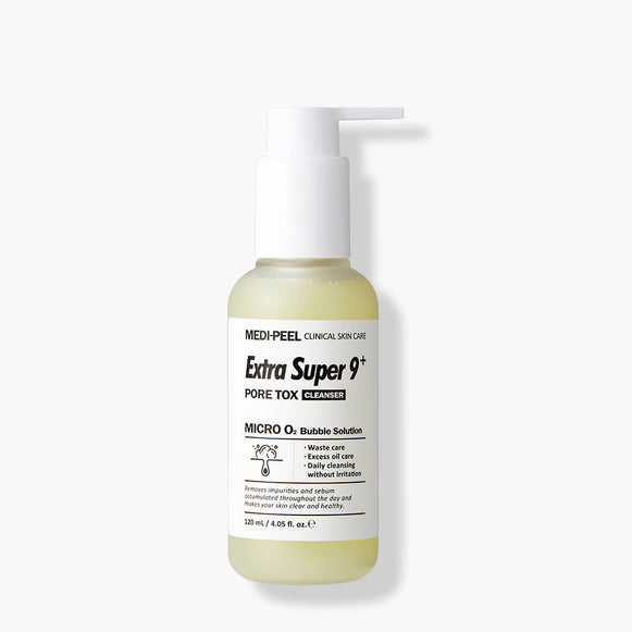 MEDIPEEL Extra Super 9+ Pore Tox Cleanser 120ml disponible sur Ma petite Coree, ton Eshop 100% K-beauty en direct de Seoul