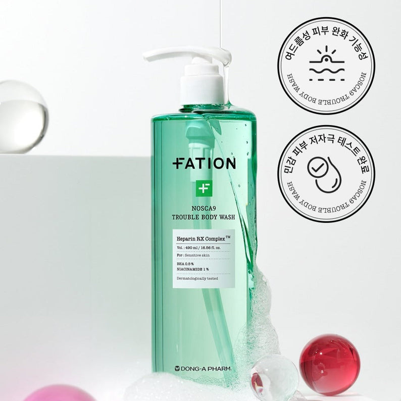 FATION Nosca9 Trouble Body Wash 490ml disponible sur Ma petite Coree, ton Eshop 100% K-beauty en direct de Seoul