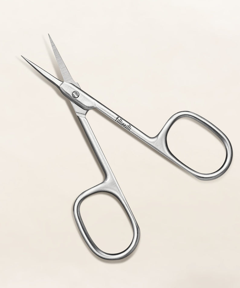 FILLIMILLI  Fine Eyebrow Scissors Set (+ Mini Brow Brush)