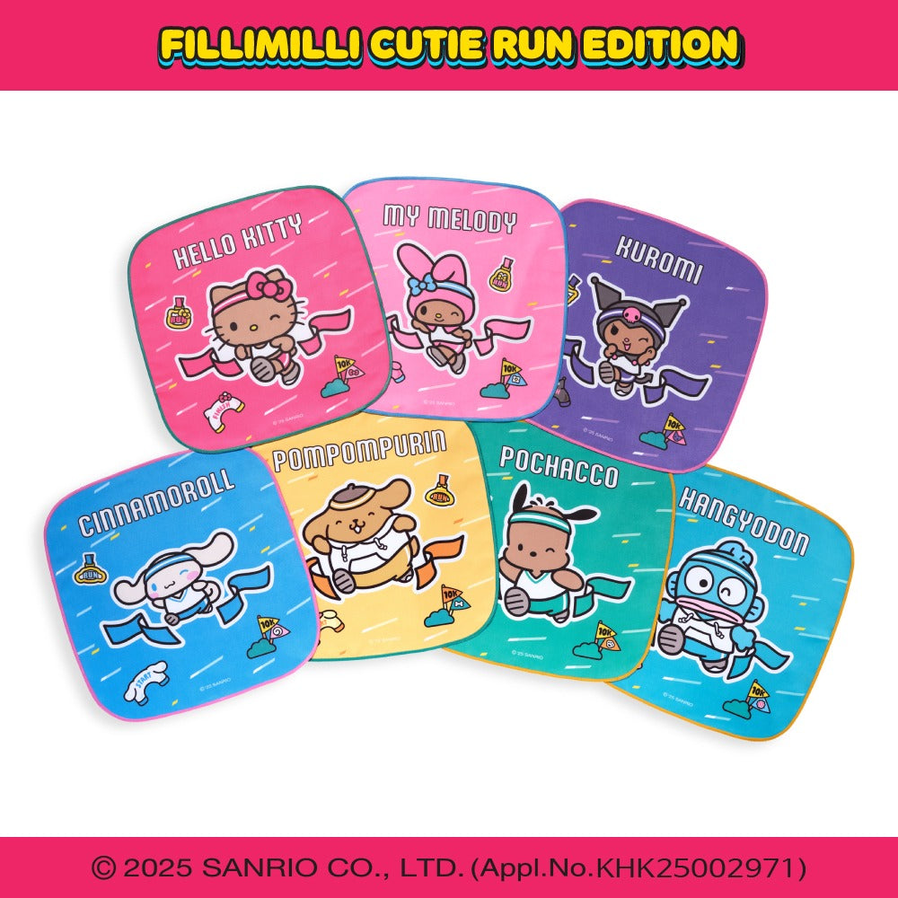FILLIMILLI x Sanrio Characters Silicone Case Keyring (+Sports Towel) 7 Types