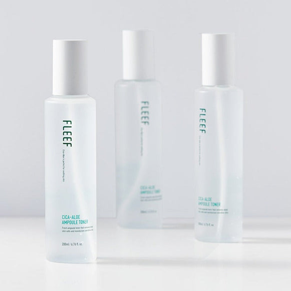 FLEEF Cica Aloe Ampoule Toner 200ml disponible sur Ma petite Coree, ton Eshop 100% K-beauty en direct de Seoul