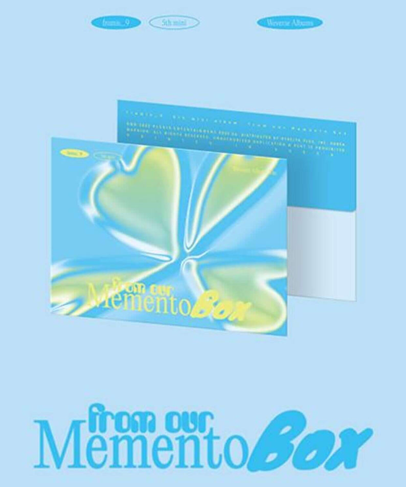 FROMIS_9 - 5th Mini Album [from our Memento Box] (Weverse Albums ver.) (RANDOM) – album Kpop, visuel bleu sur fond clair
