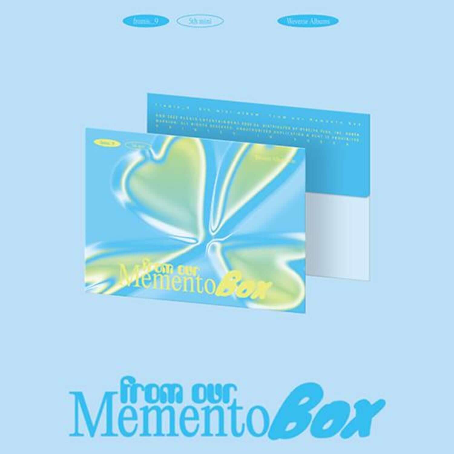 FROMIS_9 - 5th Mini Album [from our Memento Box] (Weverse Albums ver.) (RANDOM) – album Kpop, visuel bleu sur fond clair