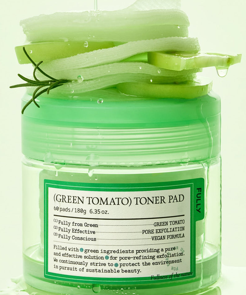 FULLY Green Tomato Toner Pads 60 Sheets