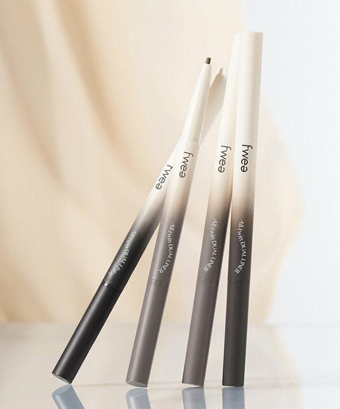 Stylos pour les yeux FWEE Oltime Dual Liner disponibles en différentes nuances pour un maquillage précis et longue durée.