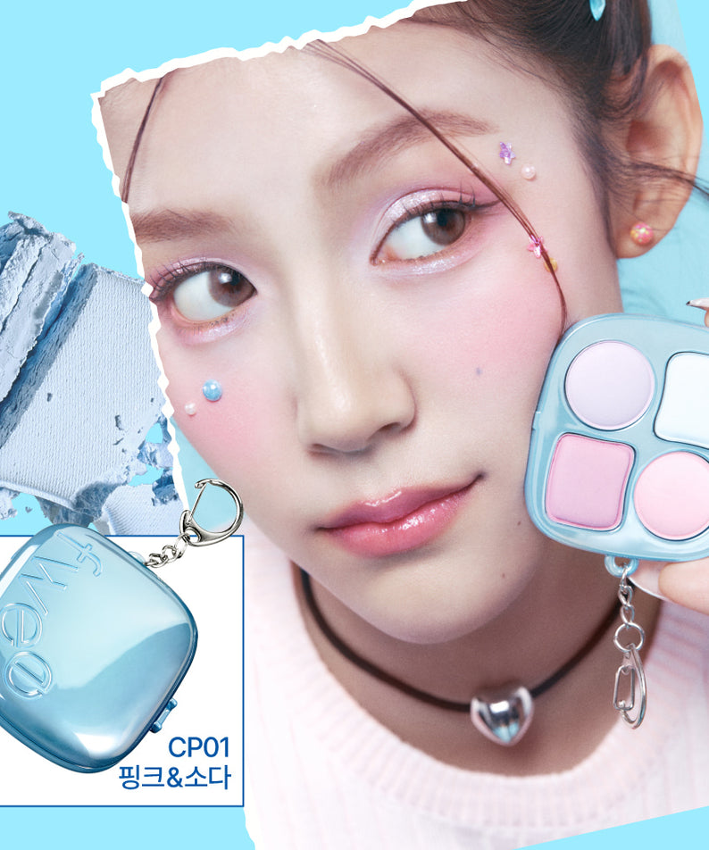 FWEE Pew Pocket Cheek Palette - palette blush compacte, maquillage visage, teintes pastel, esthétique moderne