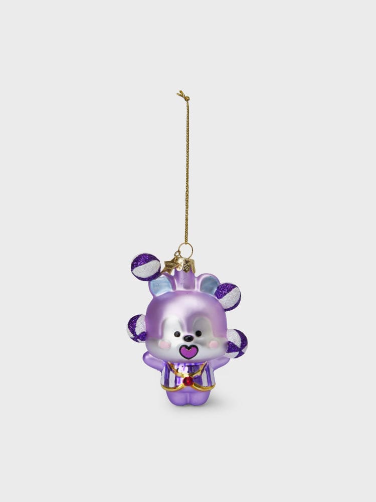 [Family Sale] BT21 VONDELS MANG ORNARMENT, porte-clés MANG LINE FRIENDS, poney masqué dans un style violet sur fond clair