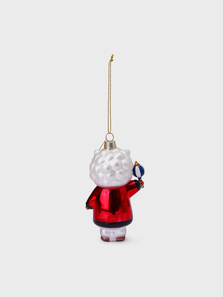 [Family Sale] BT21 VONDELS RJ ORNARMENT porte-clés RJ alpaga Jin, accessoire K-pop officiel LINE FRIENDS, fond clair.