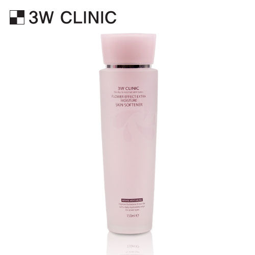 3W CLINIC Flower Effect Extra Moisturizing Skin Softener 150ml