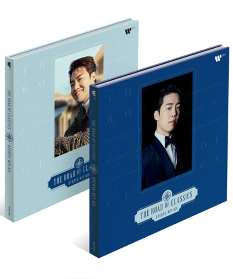 GIL, BYEONG-MIN - The Road of Classics (SET) - Album Kpop : coffret double illustré, visuel GIL BYEONG-MIN, style rétro.