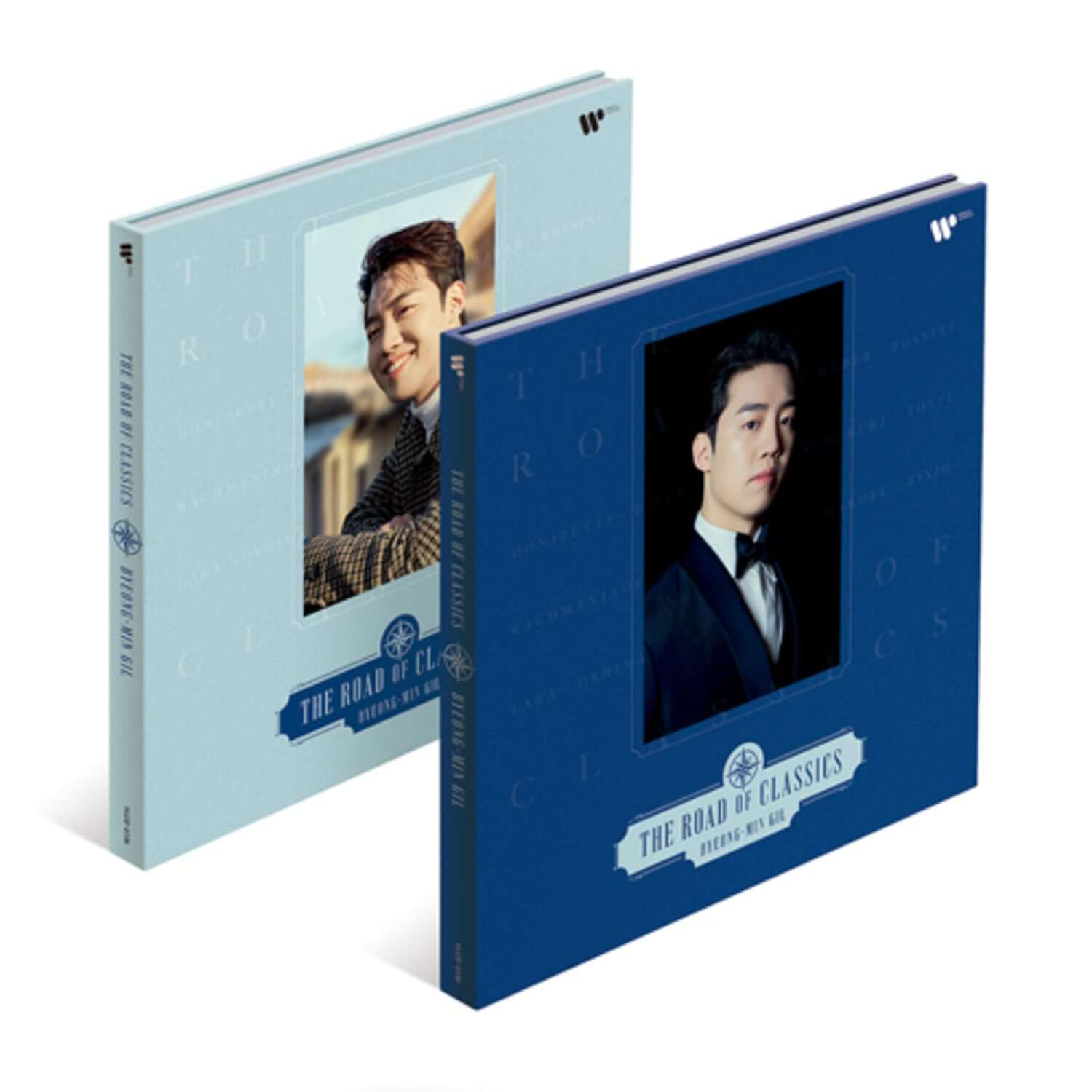 GIL, BYEONG-MIN - The Road of Classics (SET) - Album Kpop : coffret double illustré, visuel GIL BYEONG-MIN, style rétro.