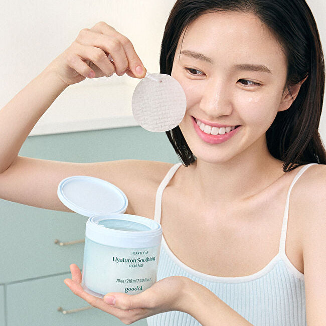 GOODAL Ice Heartleaf Hyaluron Soothing Clear Pad 70p