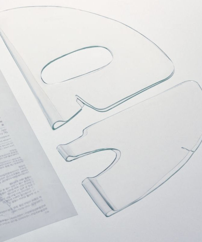 Masques hydrogels et notice du GLOW Aloe Hydrogel Mask Pack 3ea sur fond blanc, ensemble prêt à l'emploi pour un soin apaisant.