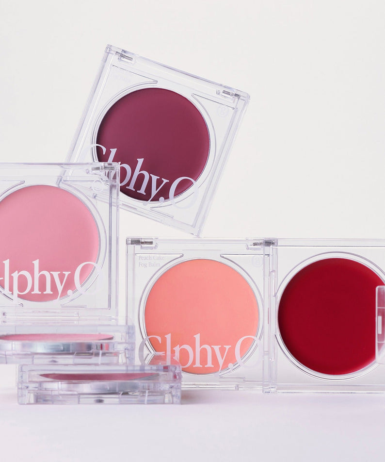 GLPHYO Fog Balm3.2g de la marque GLPHYO, présenté dans un packaging transparent avec teintes rosées.
