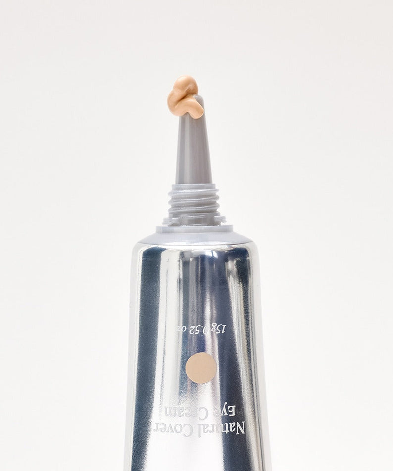 GLPHYO Natural Cover Eye Cream 15g, tube en gros plan sur fond clair, crème contour des yeux de la marque GLPHYO