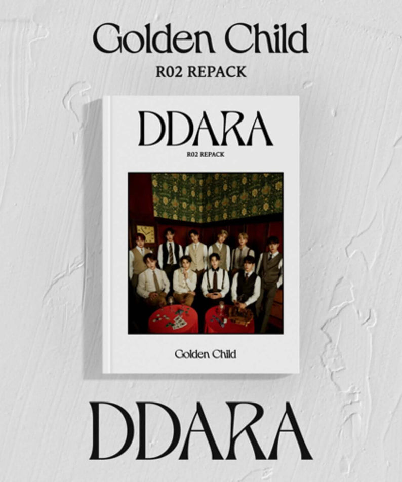 GOLDEN CHILD - 2nd Album [DDARA] A ver. - Album Kpop DDARA R02 REPACK : pochette blanche avec photo du groupe