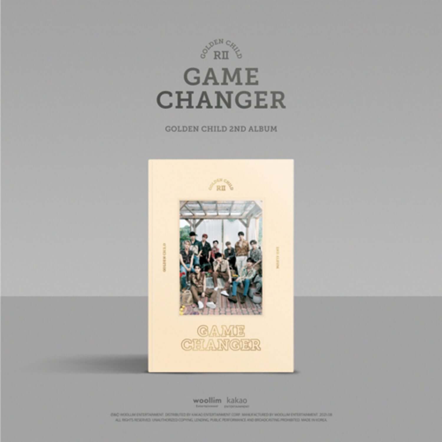 GOLDEN CHILD - 2nd Album [Game Changer] Standard A ver. - Album Kpop, couverture beige avec groupe au centre