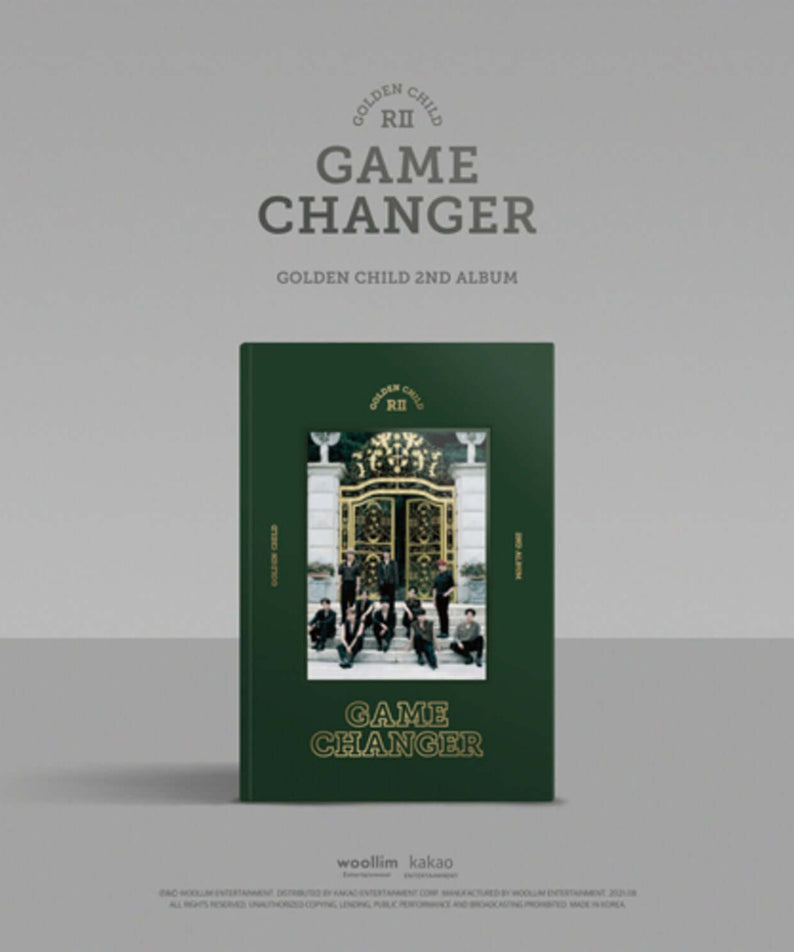GOLDEN CHILD - 2nd Album [Game Changer] Standard B Ver. - Album Kpop : cover vert Game Changer, style K-pop, en studio.